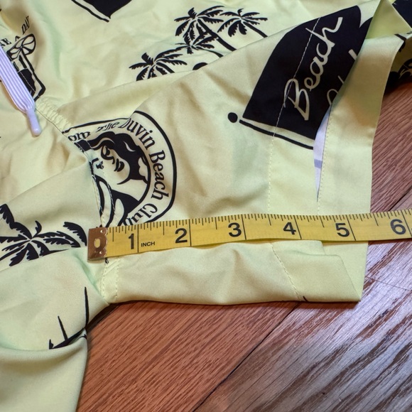 Duvin Beach Club Neon Yellow Shorts - Picture 2 of 7